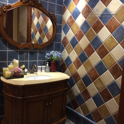 仿马可波罗欧式卫生间瓷砖美式瓷砖厨房墙砖地砖165*165仿古砖