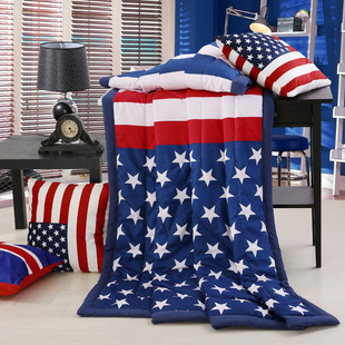 英国国旗米字旗夏凉被空调被单人双人可水洗薄被子春秋夏被芯特价