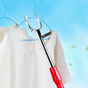 热销铁杆伸缩衣叉晒衣撑晾衣杆撑衣杆家衣服叉巧手挑衣叉子
