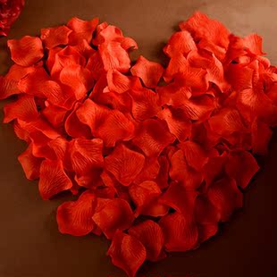 玫瑰花瓣结婚庆婚礼喜庆用品仿真玫瑰花瓣撒花婚房婚床装饰布置