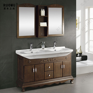 9包邮 家装主材 卫浴用品 卫浴家具 浴室柜组合 > 地柜 若木 陶瓷一体