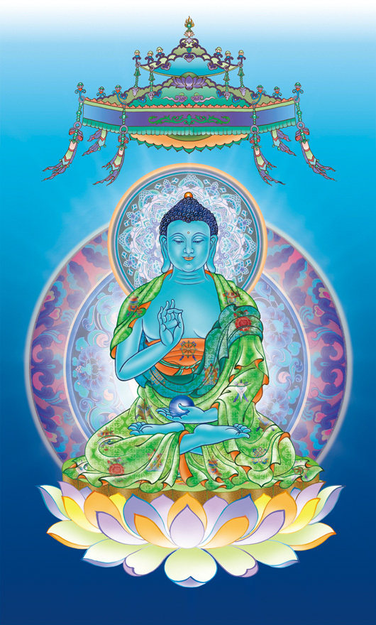 订做!卷轴画特价佛教水陆法会挂像/药师七佛之南无药师琉璃光如来