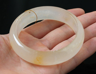 特价缅甸天然飘花水沫子水沫玉手镯送高档手镯盒